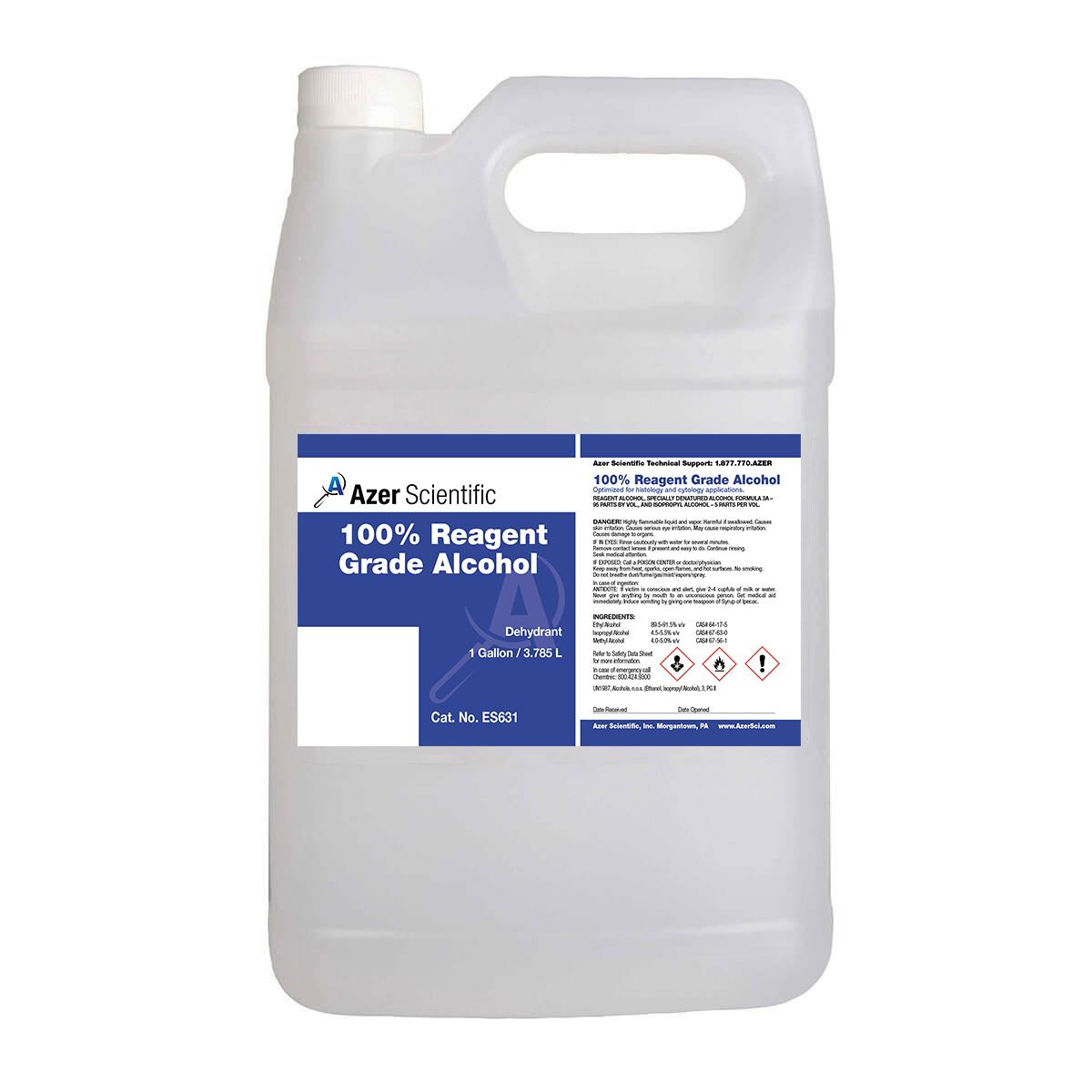 100% Reagent Alcohol, 1 gallon | Azer Scientific